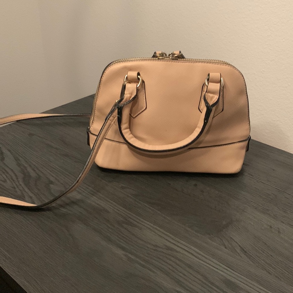 Beige mini purse